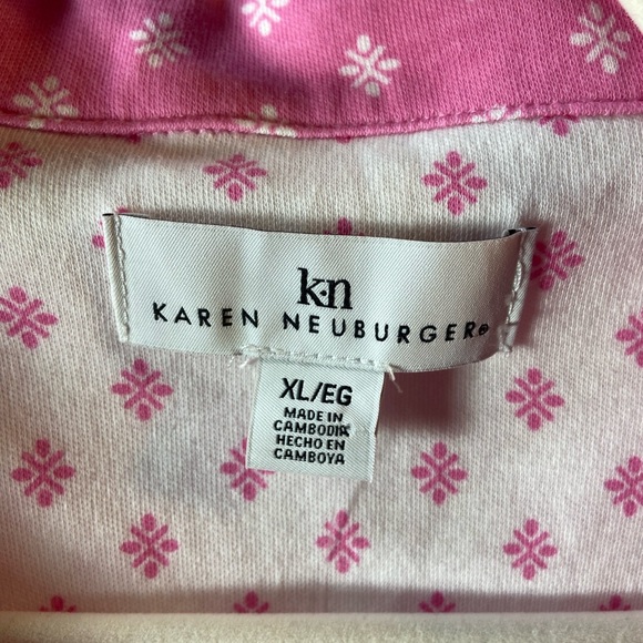 NWT Karen Neuburger Pink Patterned Women's Pajama Set - Picture 4 of 7